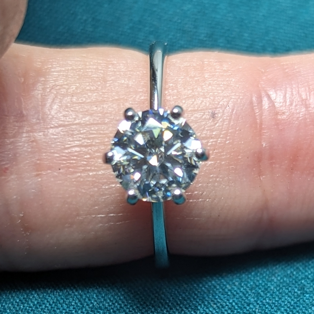 1ct. Moissinite wedding band